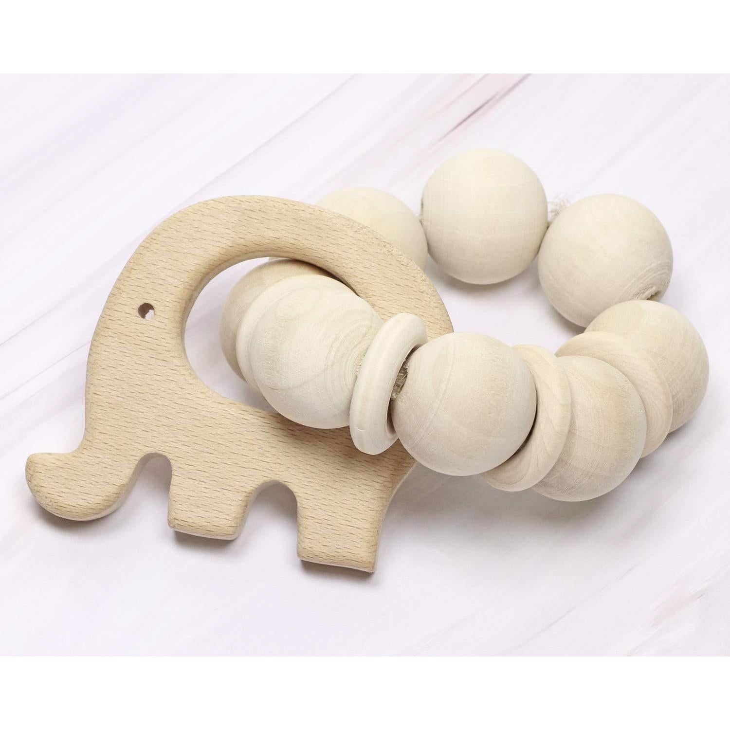 Juguetes de Dentición Penta Ángel 10 Piezas Madera Natural