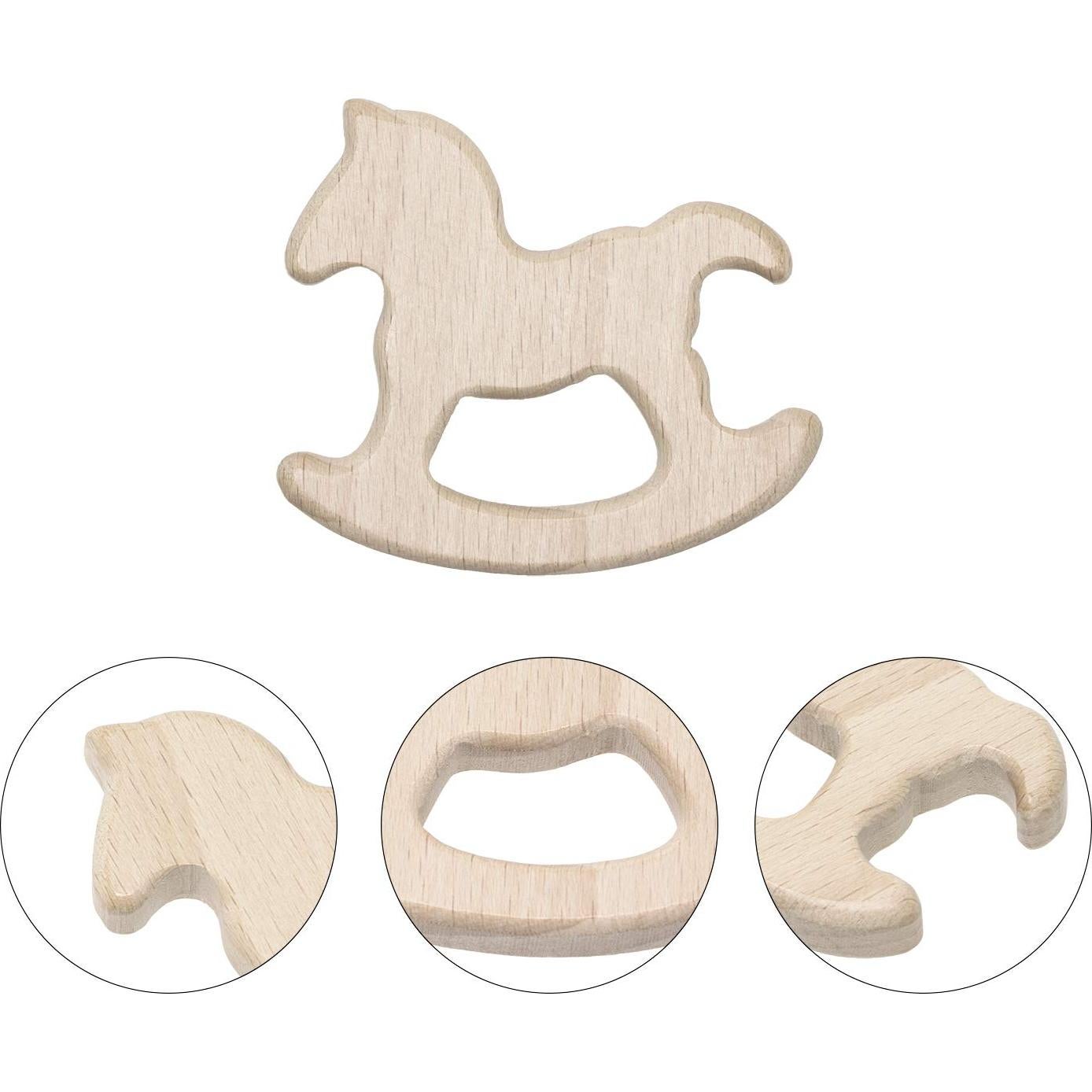 Juguetes de Dentición Penta Ángel 10 Piezas Madera Natural