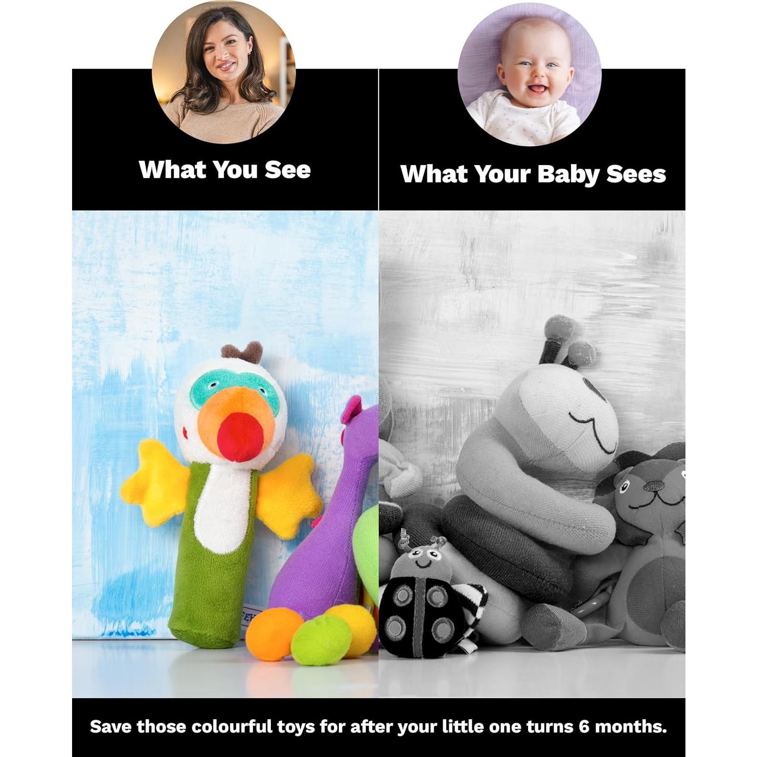 Anillo de Mordedor Samuel - Madera de Haya y Silicona - Rojo, Negro, Blanco