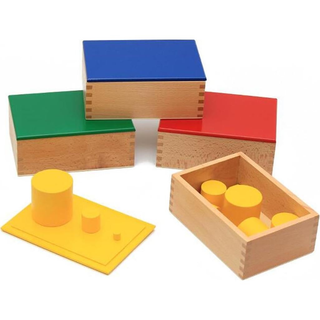 Cilindros Sensoriales Montessori YHZAN - Juego de 4 Colores
