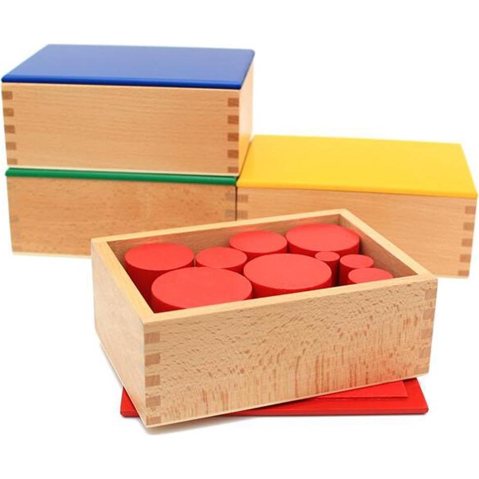 Cilindros Sensoriales Montessori YHZAN - Juego de 4 Colores