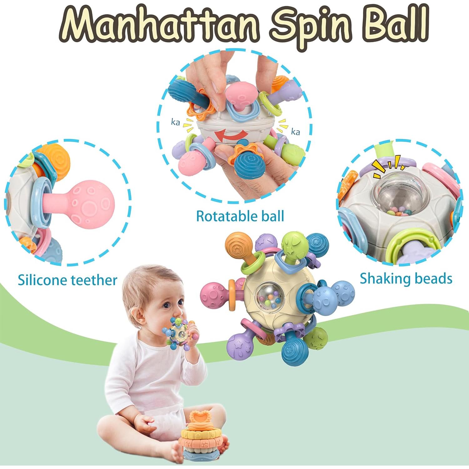 Juguetes Montessori para Bebés 6-36 Meses - Set Educativo