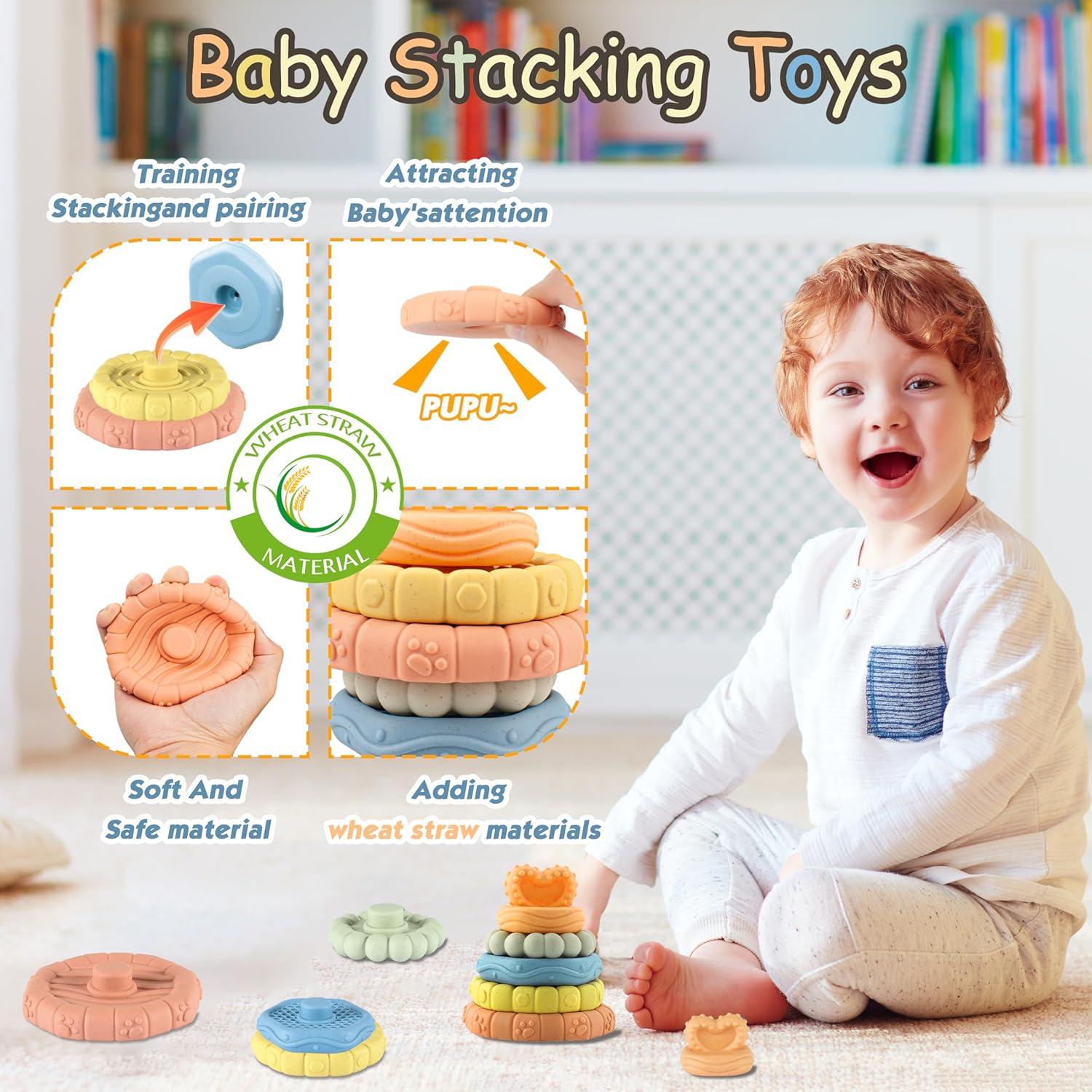 Juguetes Montessori para Bebés 6-36 Meses - Set Educativo
