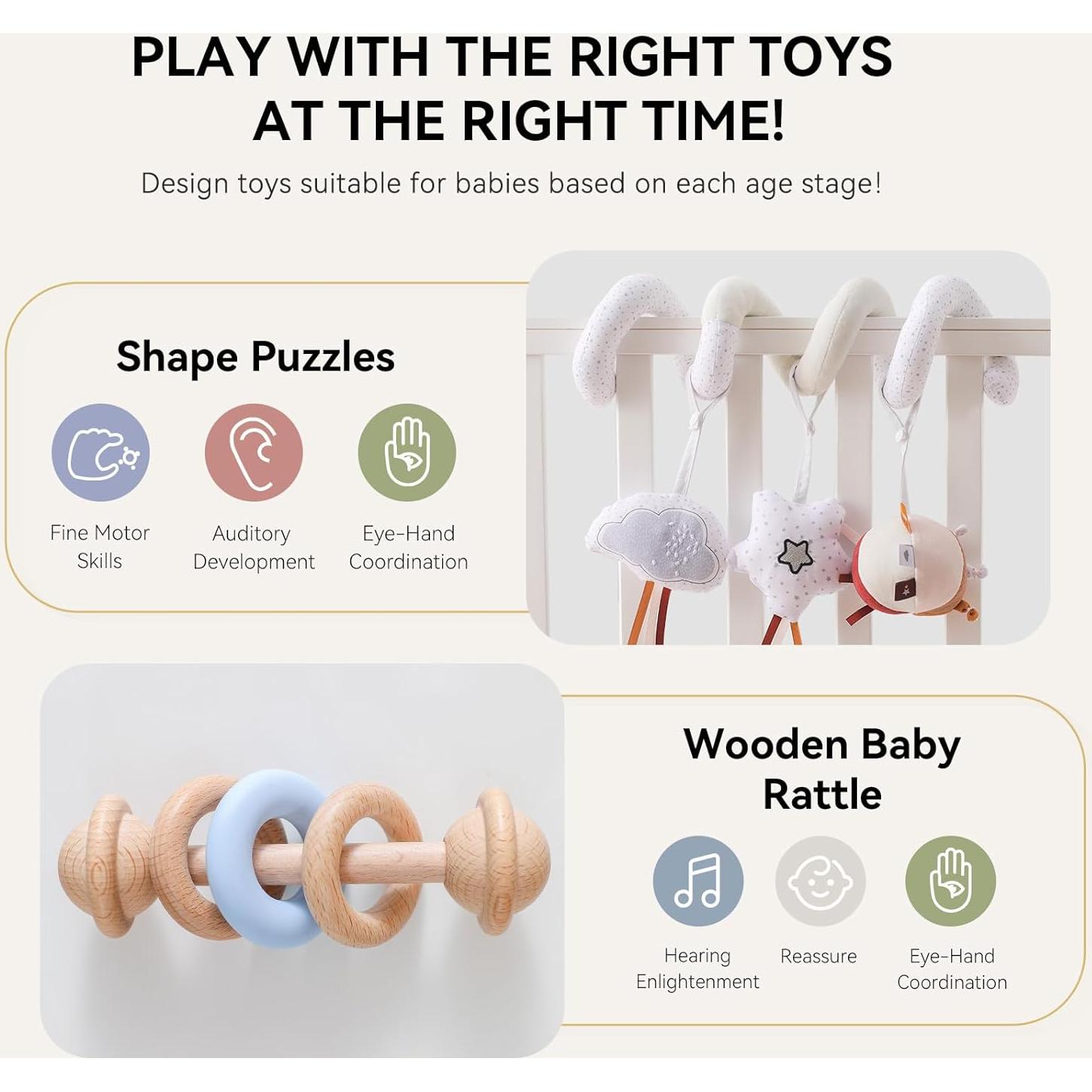 Juego Montessori Youuys 5-en-1 para Bebés 0-6 Meses