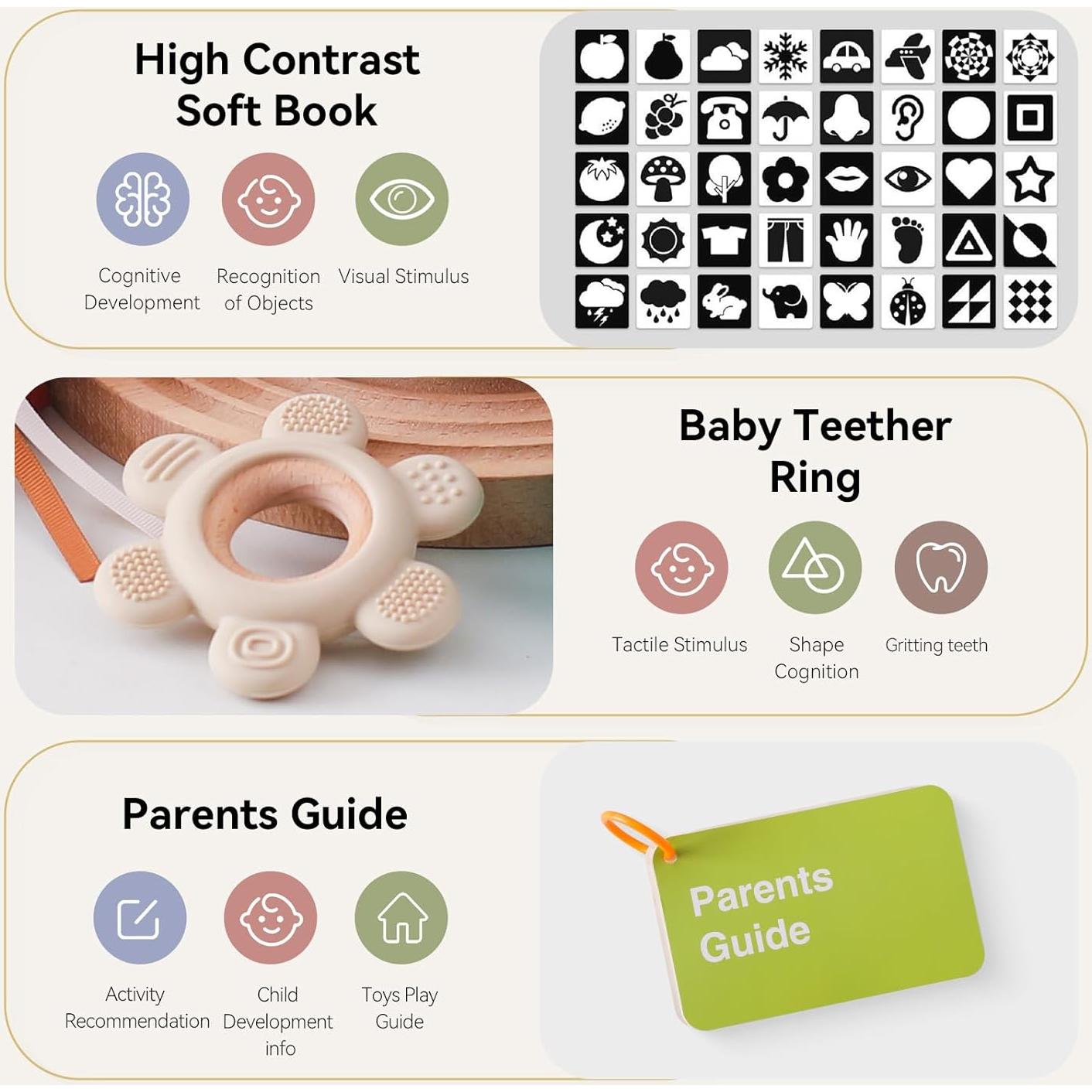 Juego Montessori Youuys 5-en-1 para Bebés 0-6 Meses