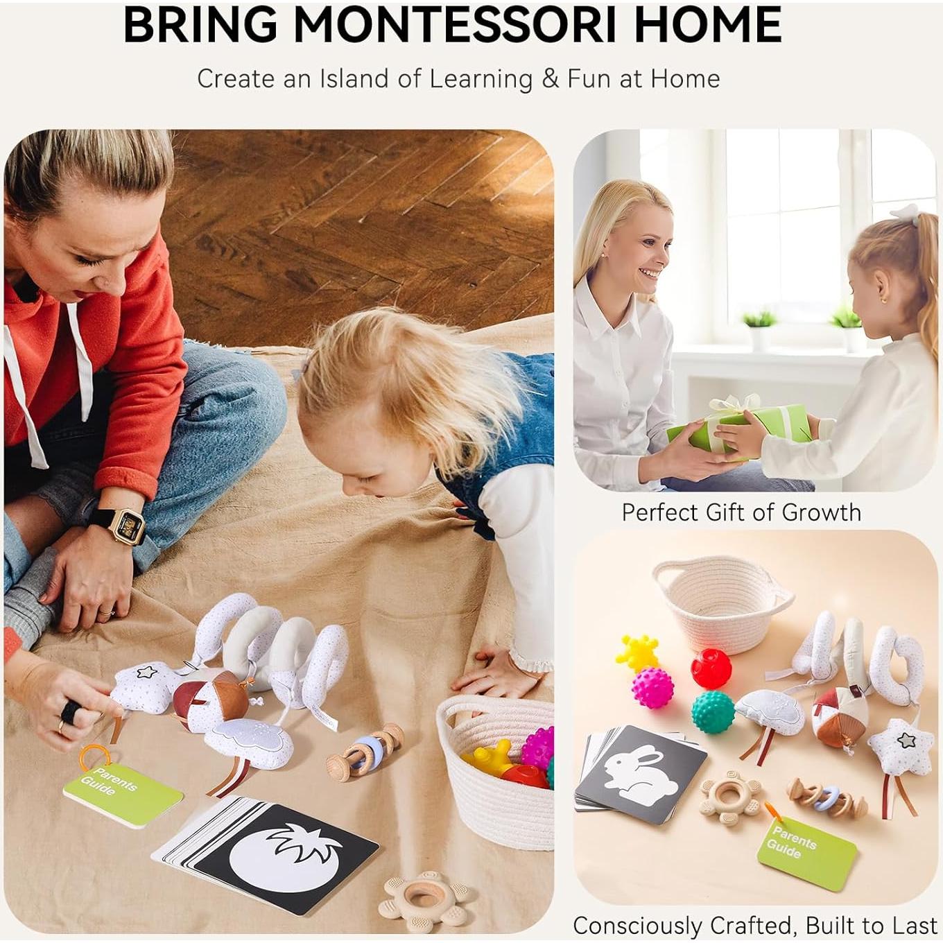 Juego Montessori Youuys 5-en-1 para Bebés 0-6 Meses