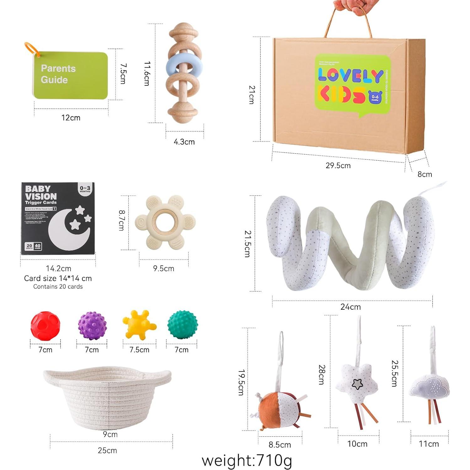 Juego Montessori Youuys 5-en-1 para Bebés 0-6 Meses