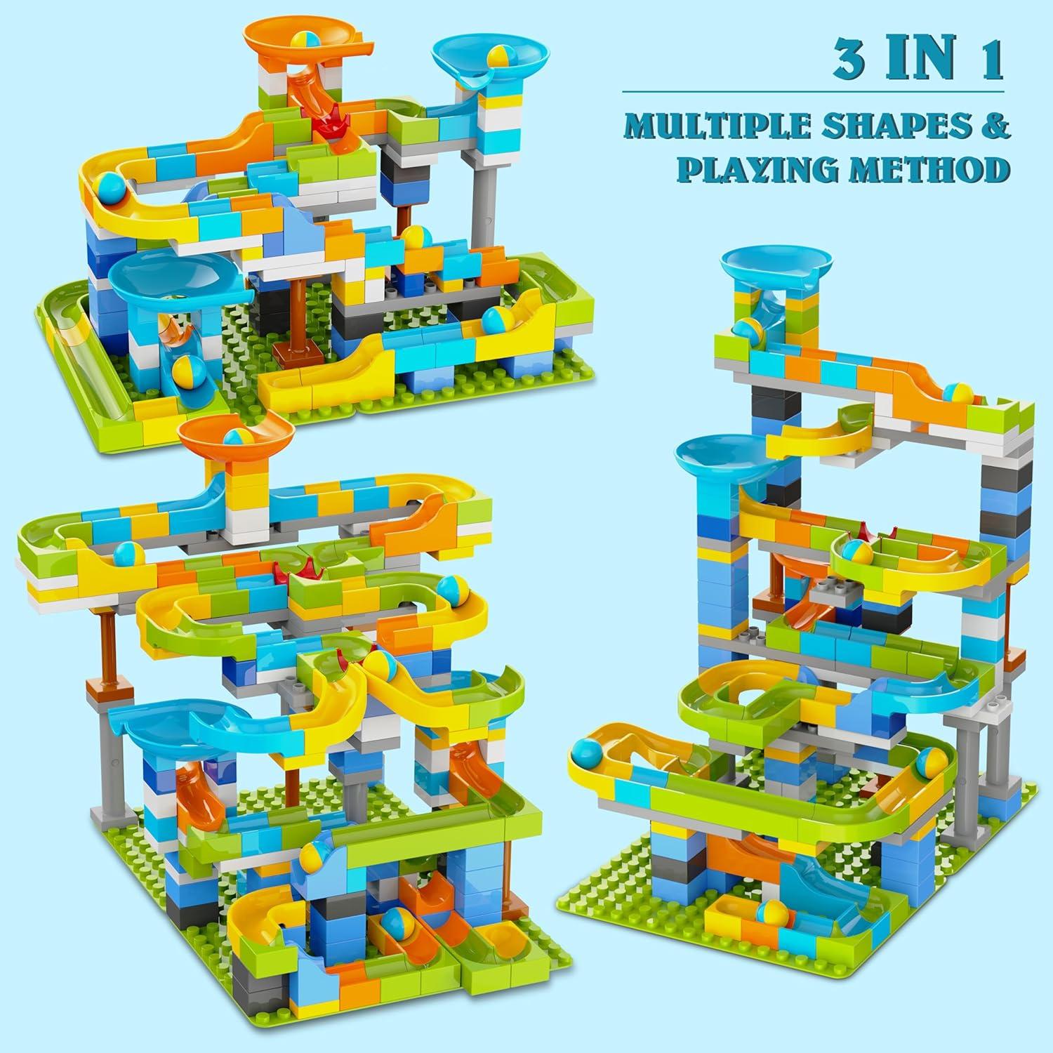 Pista de Canicas 3en1 YY LANDTOYS 203 Piezas STEM 3+