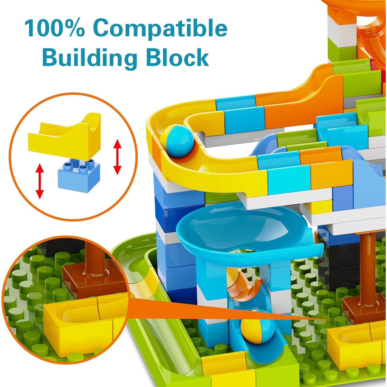 Pista de Canicas 3en1 YY LANDTOYS 203 Piezas STEM 3+