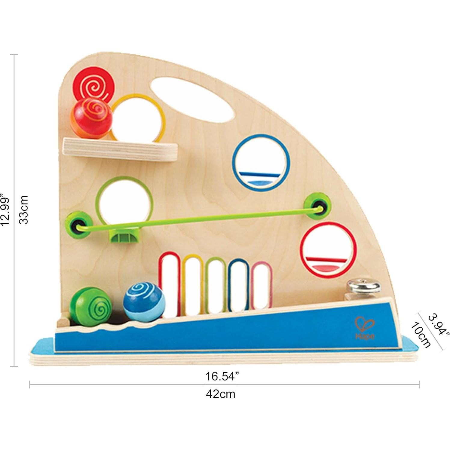 Juguete de Carreras de Canicas Hape Roller Derby - 42x10cm