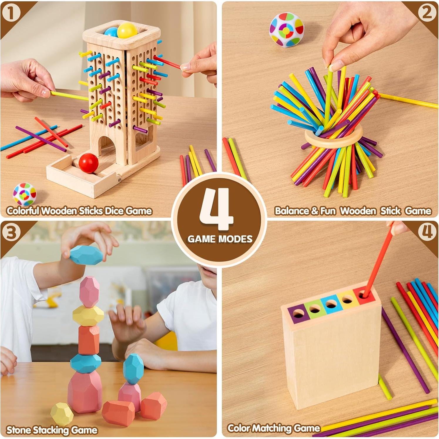 Juego de Mesa Montessori Zeewoo para Niños 3 a 8 Años