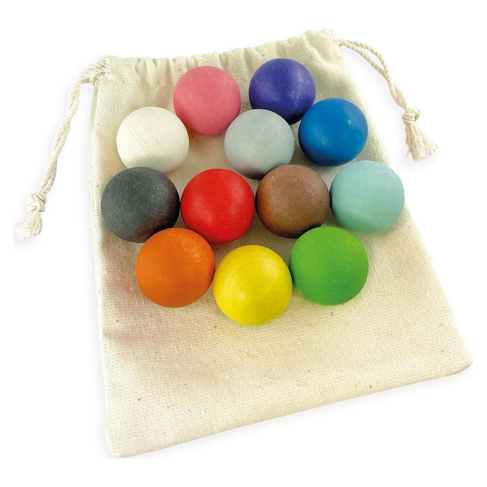 Juego Clasificador de Bolas de Madera Ulanik 12 Piezas 3 cm