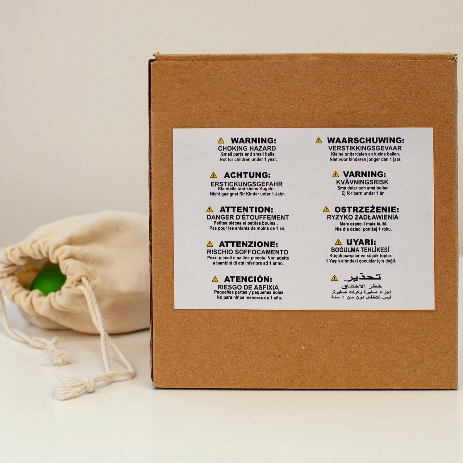 Juego Clasificador de Bolas de Madera Ulanik 12 Piezas 3 cm