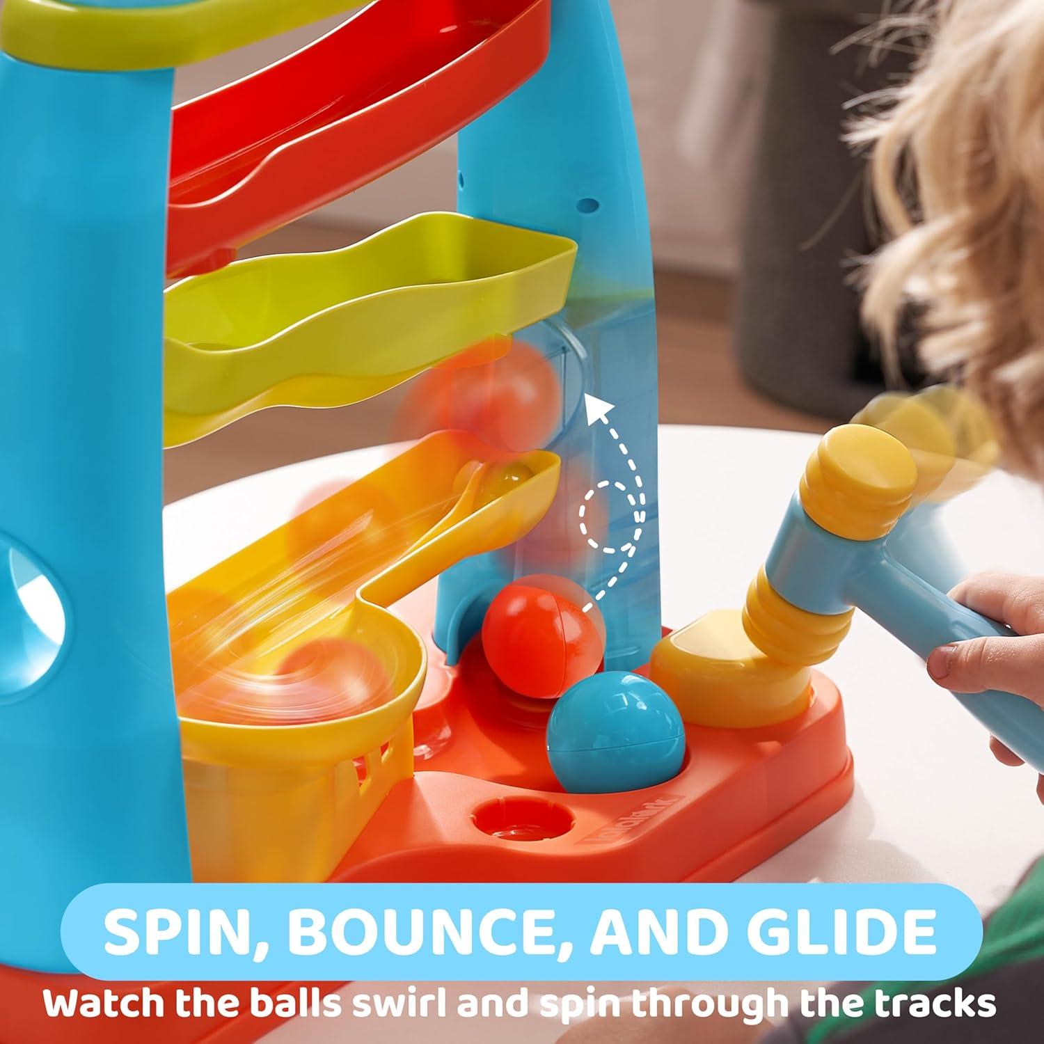 Juguete de Caída de Pelotas JOVA 51038 - Pista Montessori 4 Niveles