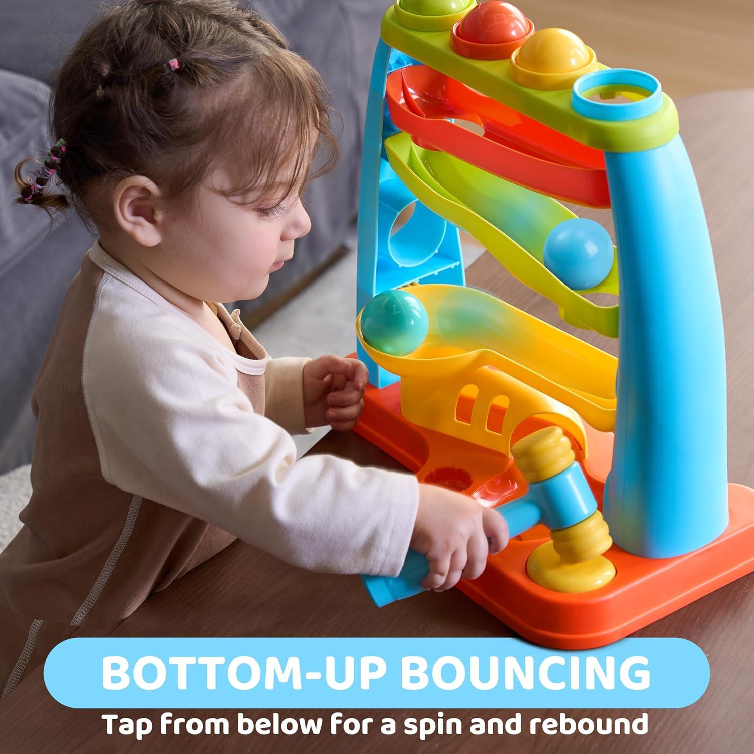 Juguete de Caída de Pelotas JOVA 51038 - Pista Montessori 4 Niveles