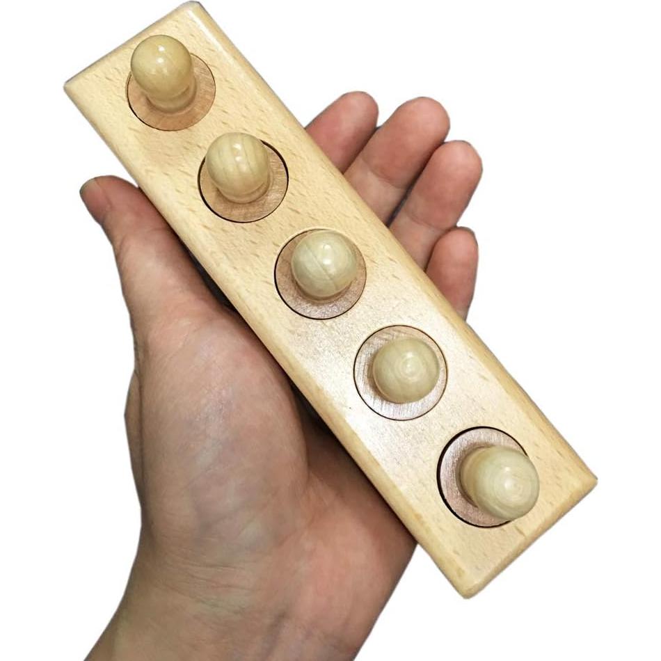 Cilindro Montessori Thoth 4 Piezas con Enchufe Madera 14.7x4.1cm