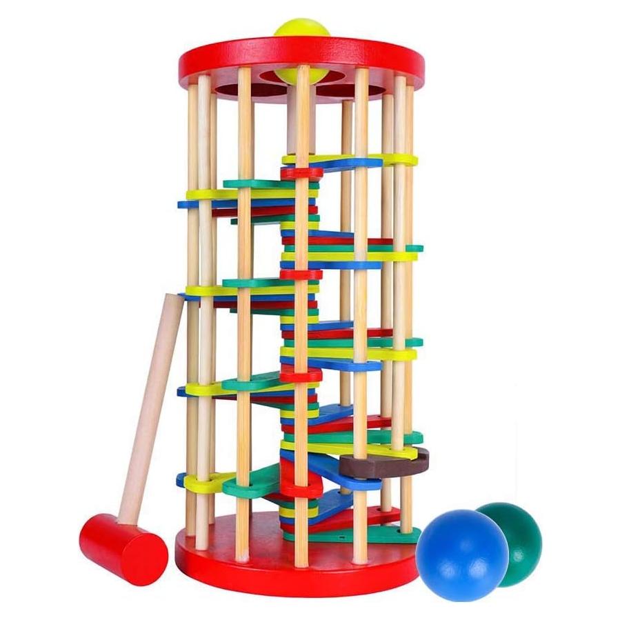 Juguete de Caída de Pelotas de Madera ROLENUNE Educativo