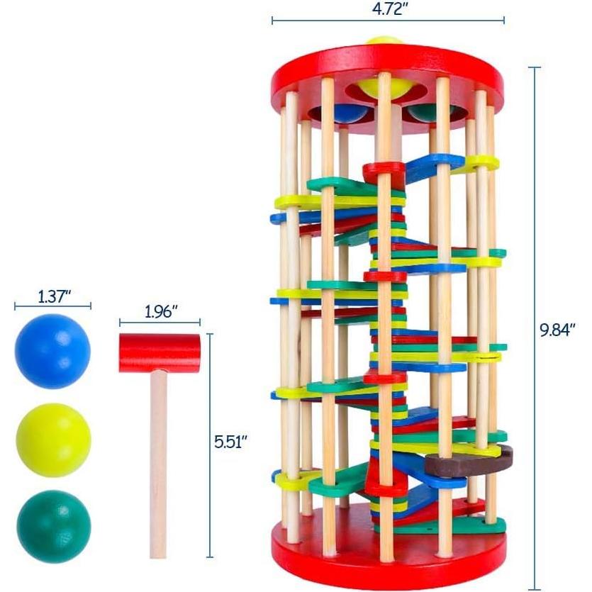 Juguete de Caída de Pelotas de Madera ROLENUNE Educativo