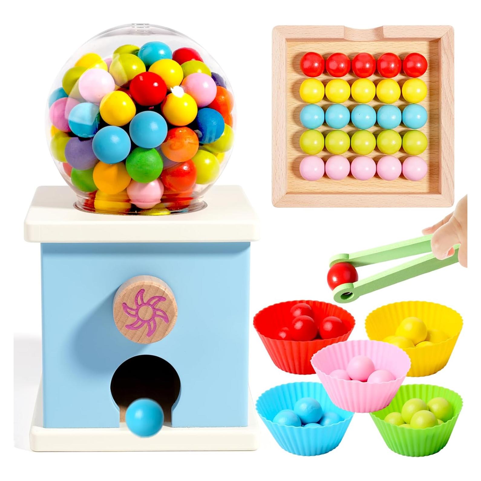 Máquina de Chicles de Madera QimuMku 24.89 cm para Niños
