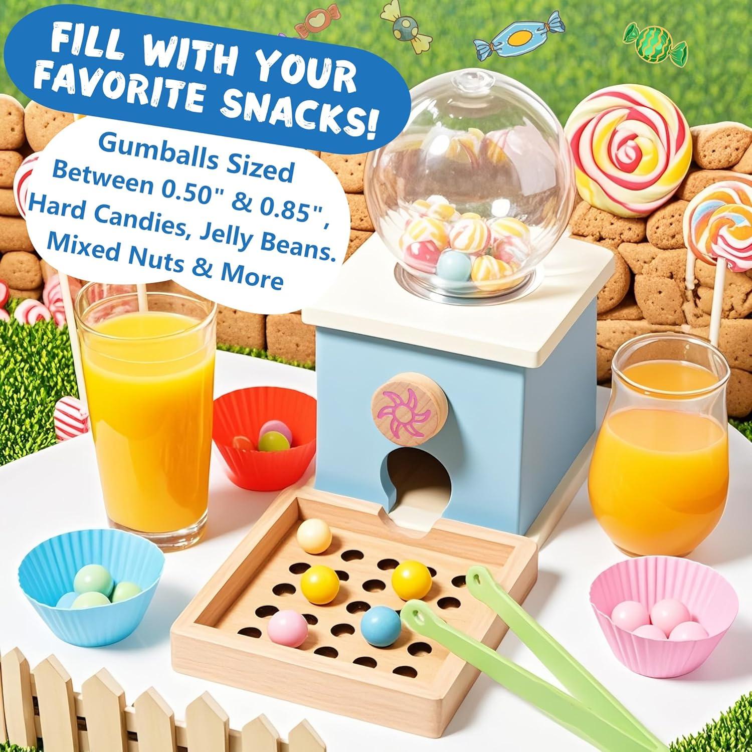 Máquina de Chicles de Madera QimuMku 24.89 cm para Niños