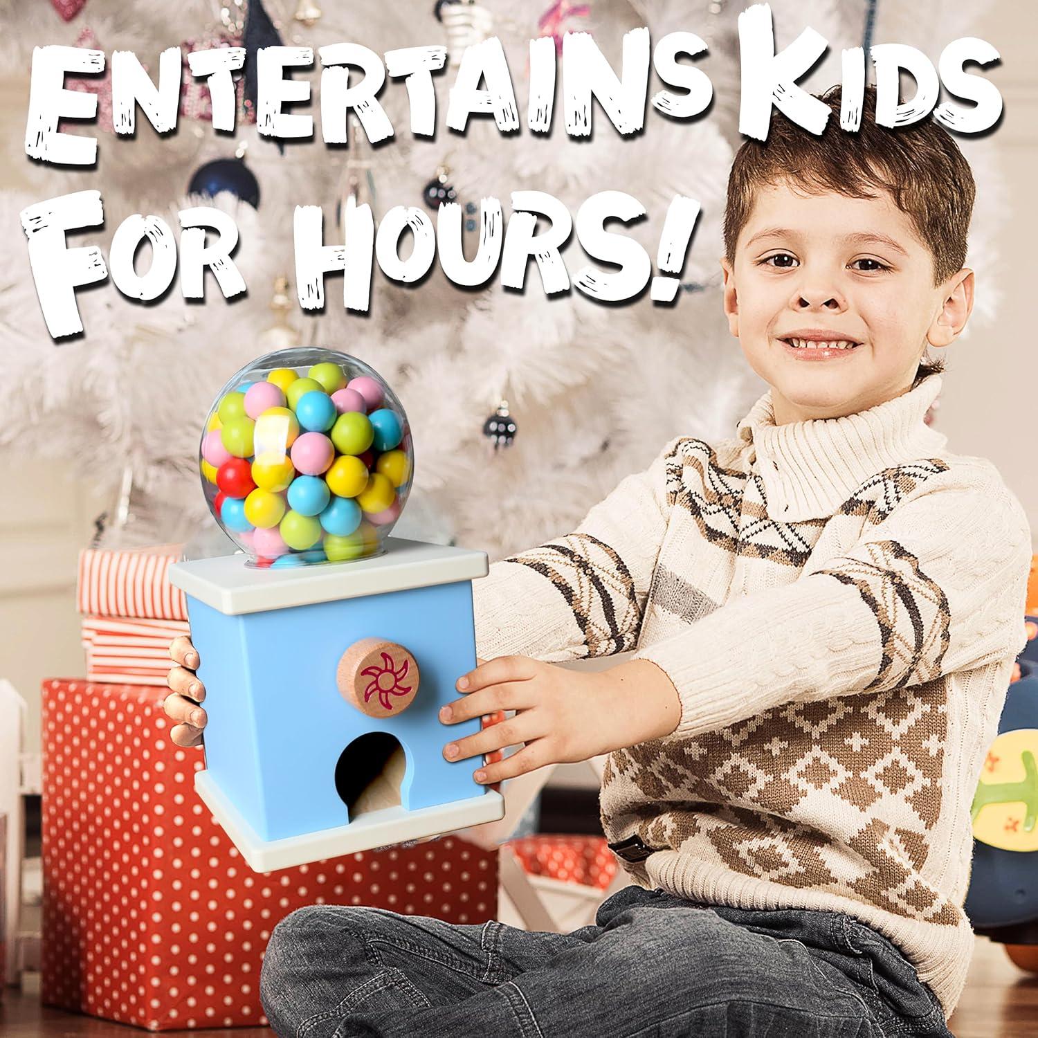 Máquina de Chicles de Madera QimuMku 24.89 cm para Niños