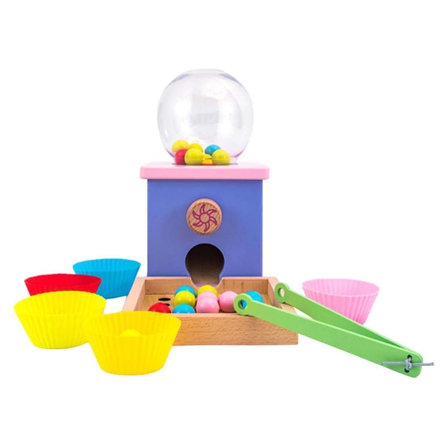 Juego de Cuentas de Máquina de Caramelos Adena Montessori - Juguete Educativo para Niños 3 a 5 Años