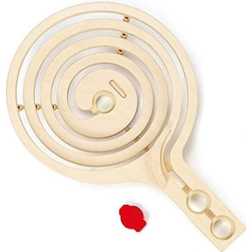 Hape Quadrilla Carrera de Canicas Madera Torbellino 2 Piezas