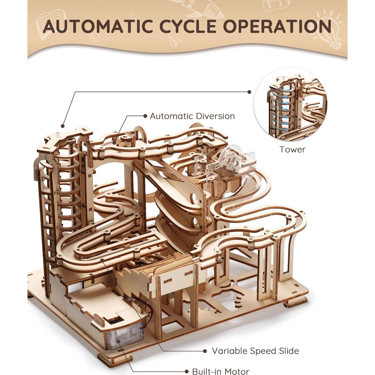 Rompecabezas 3D de Madera SainSmart Jr. 225 Piezas Canicas