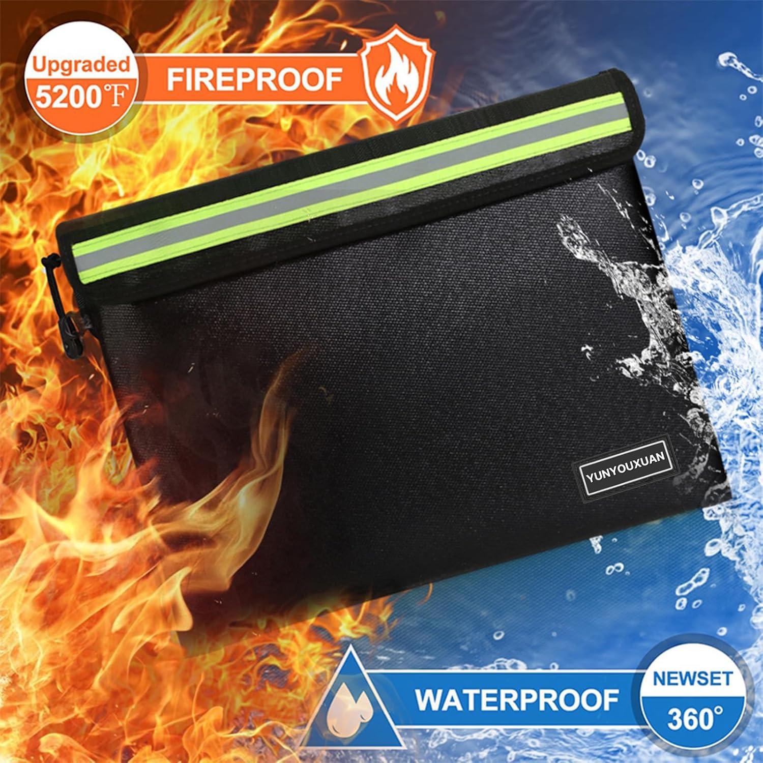 Bolsa Ignífuga YUNYOUXUAN Pequeña 27.9x20.1cm Resistente