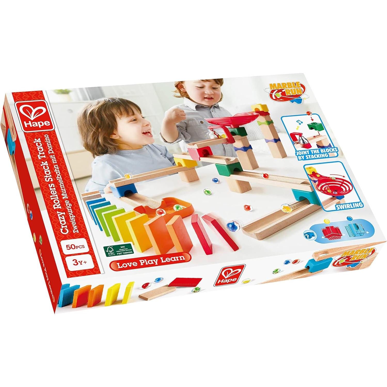 Set de Pista de Canicas Hape Crazy Rollers E1102 - 35x24 cm