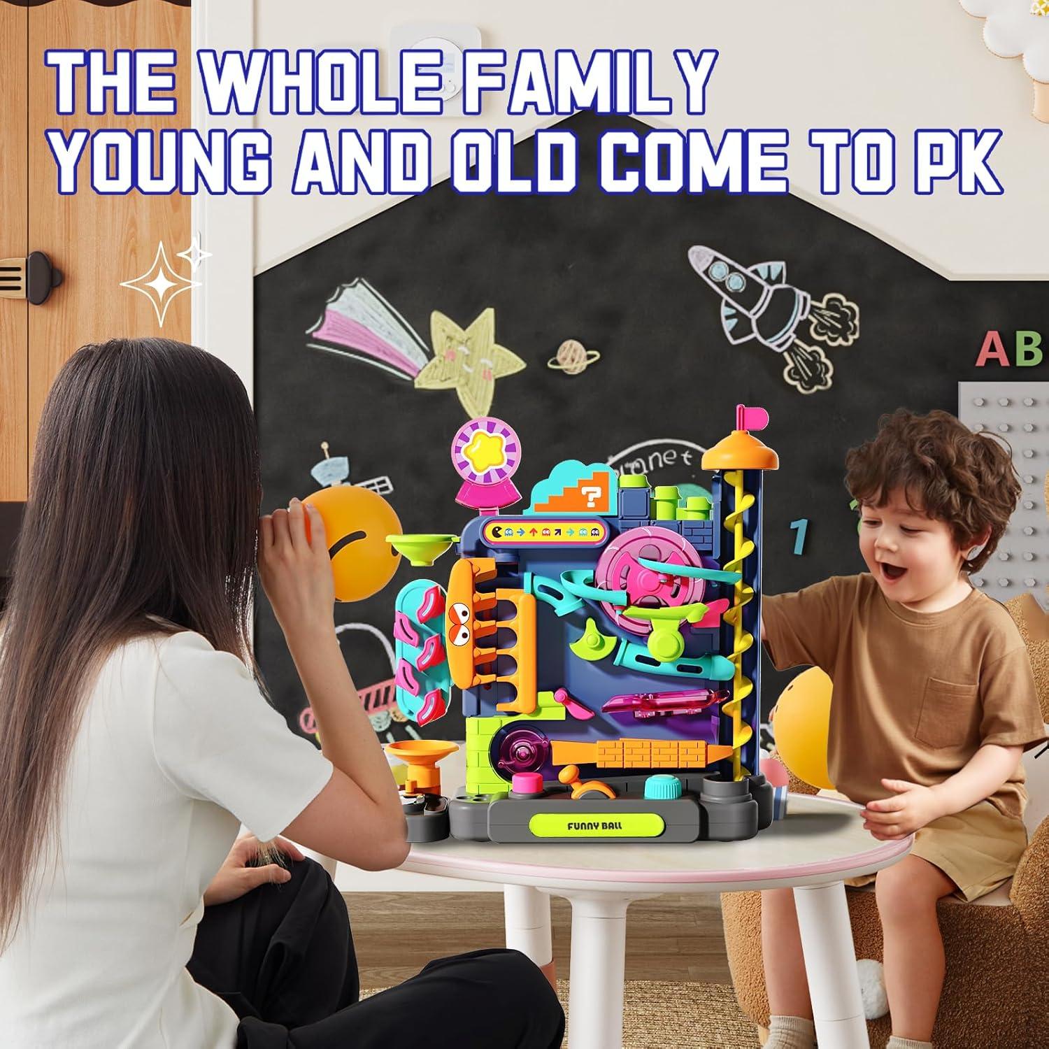 Juego de Mesa Carrera de Canicas Couomoxa - Laberinto Vertical 3+