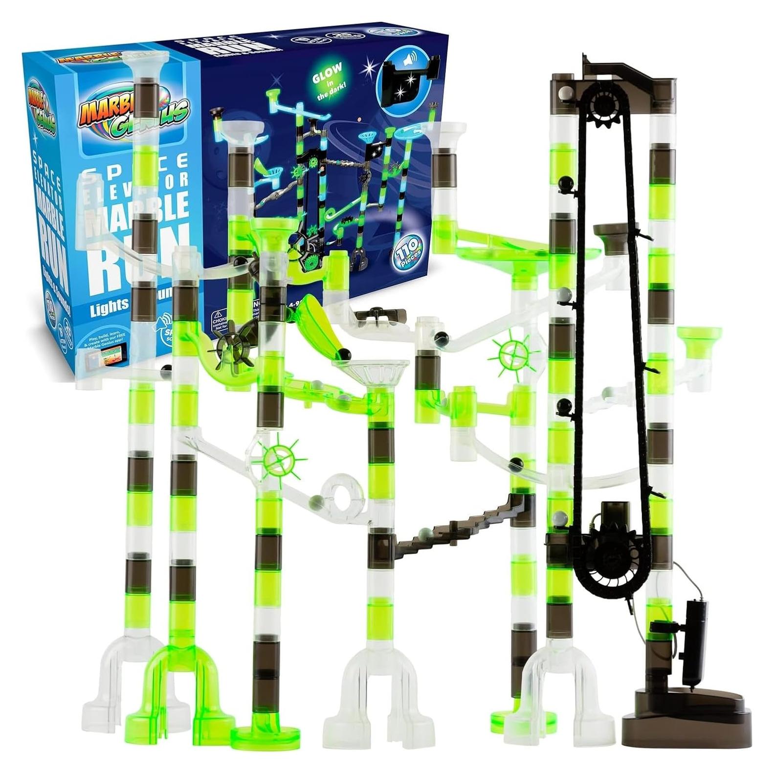 Conjunto Elevador Espacial Marble Genius - 150 Piezas - Pista Brillante