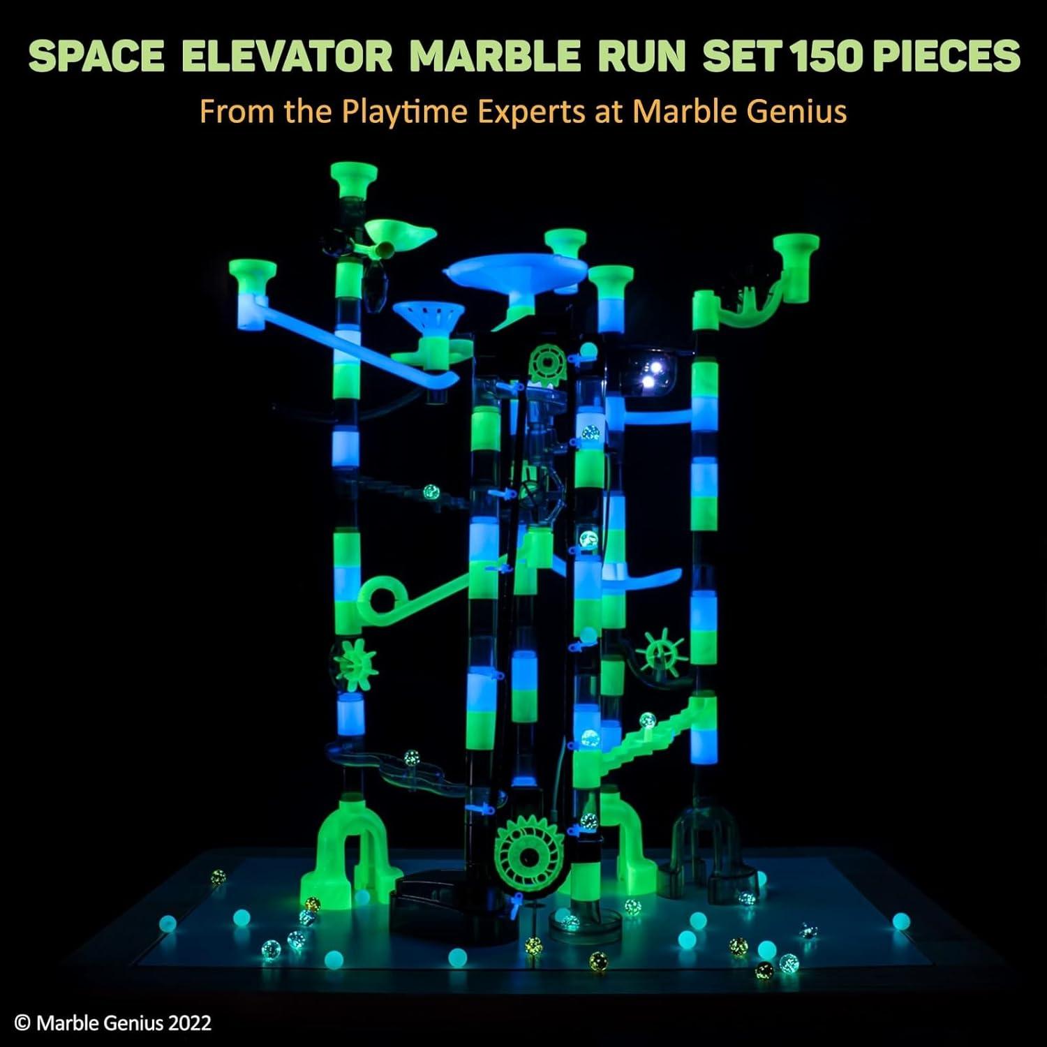 Conjunto Elevador Espacial Marble Genius - 150 Piezas - Pista Brillante