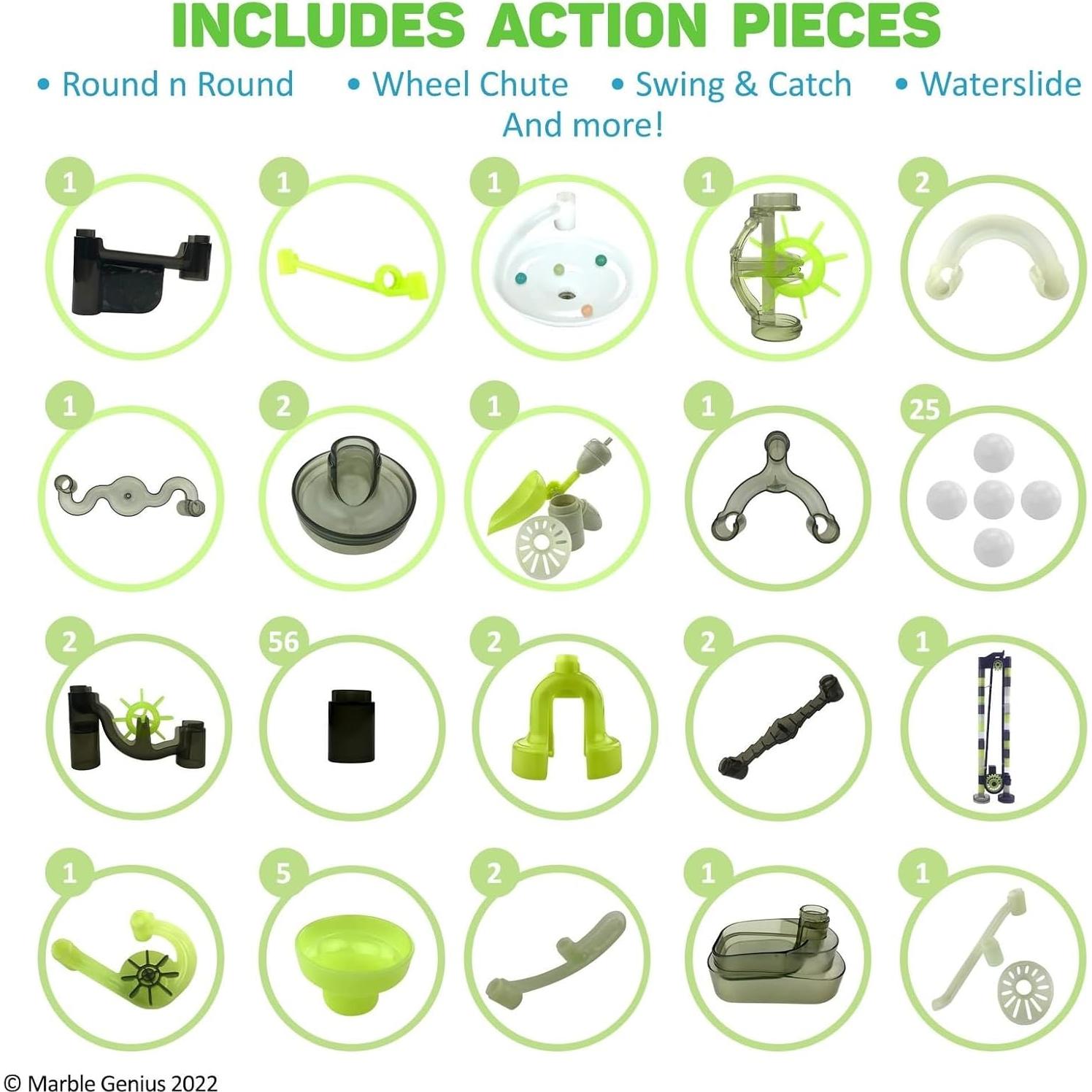 Conjunto Elevador Espacial Marble Genius - 150 Piezas - Pista Brillante