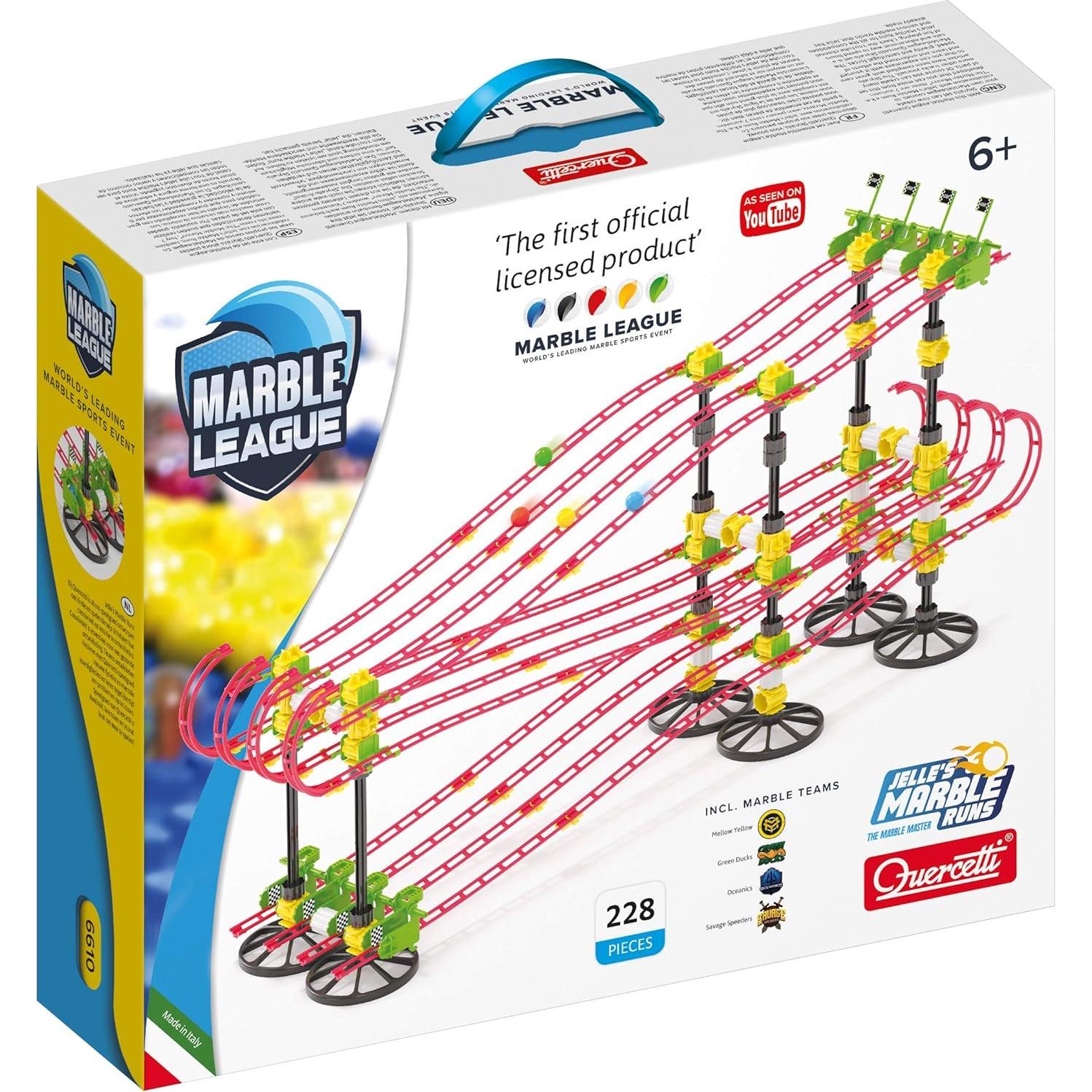 Quercetti Marble League - Conjunto de Carreras 228 Piezas