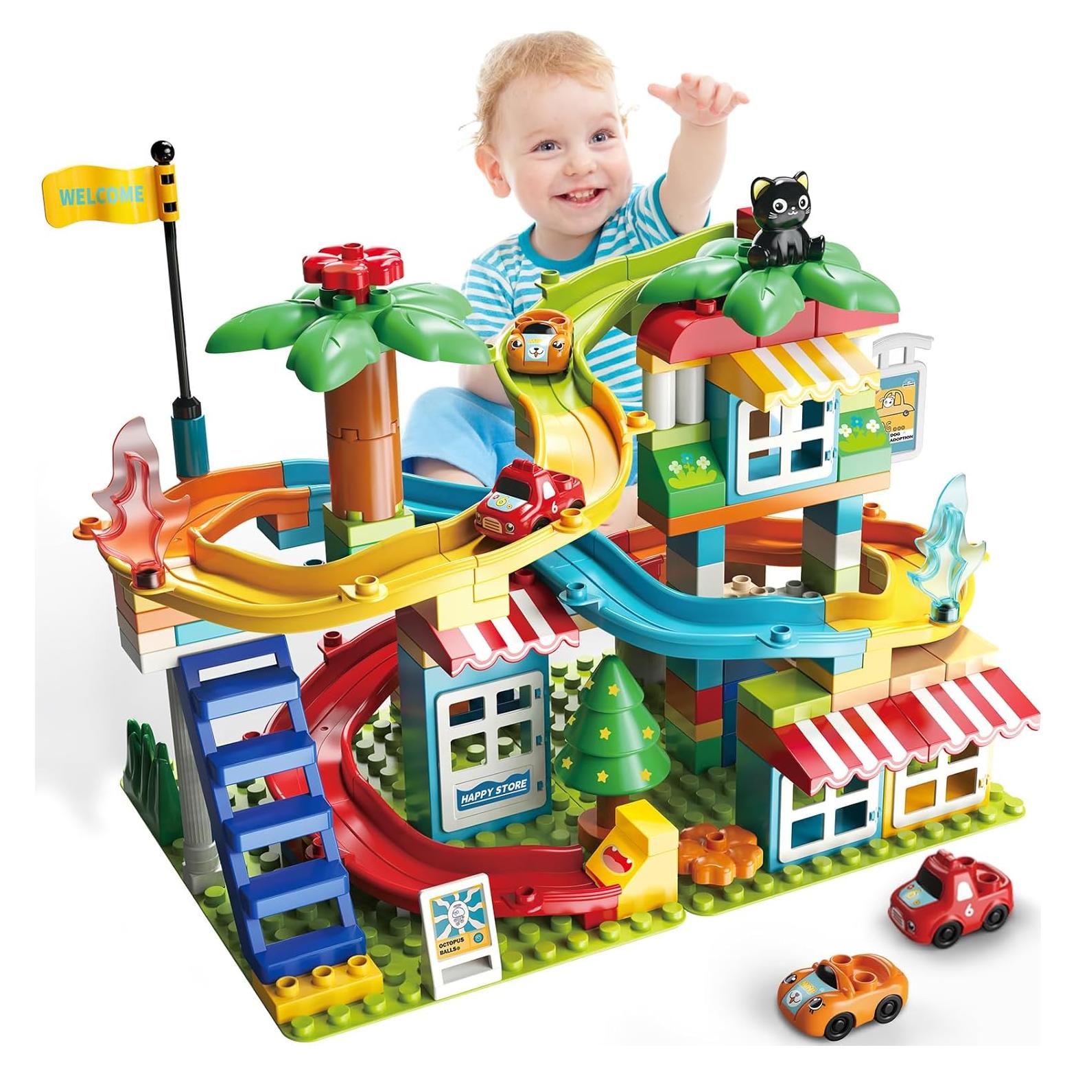 Bloques de Construcción Carrera de Canicas XYNGU 112 Piezas