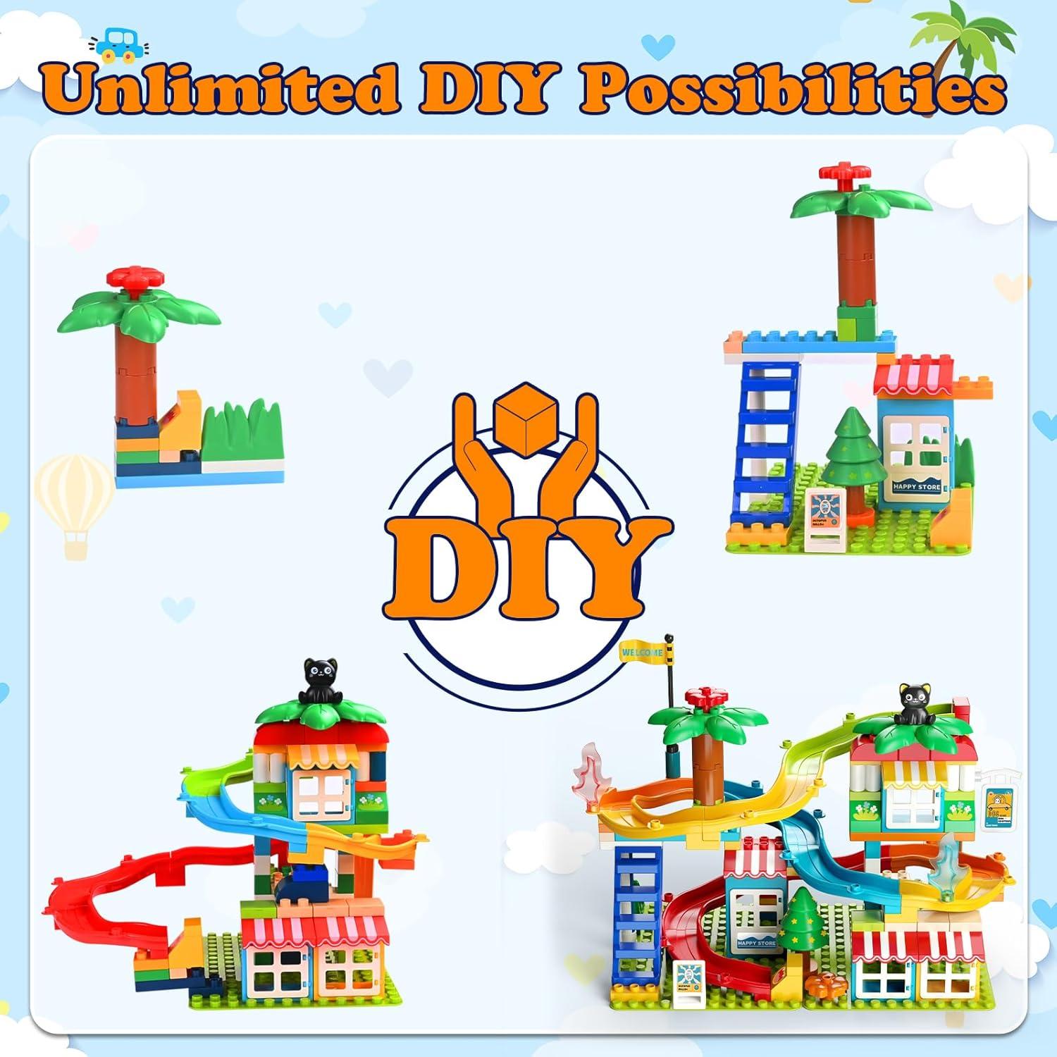 Bloques de Construcción Carrera de Canicas XYNGU 112 Piezas