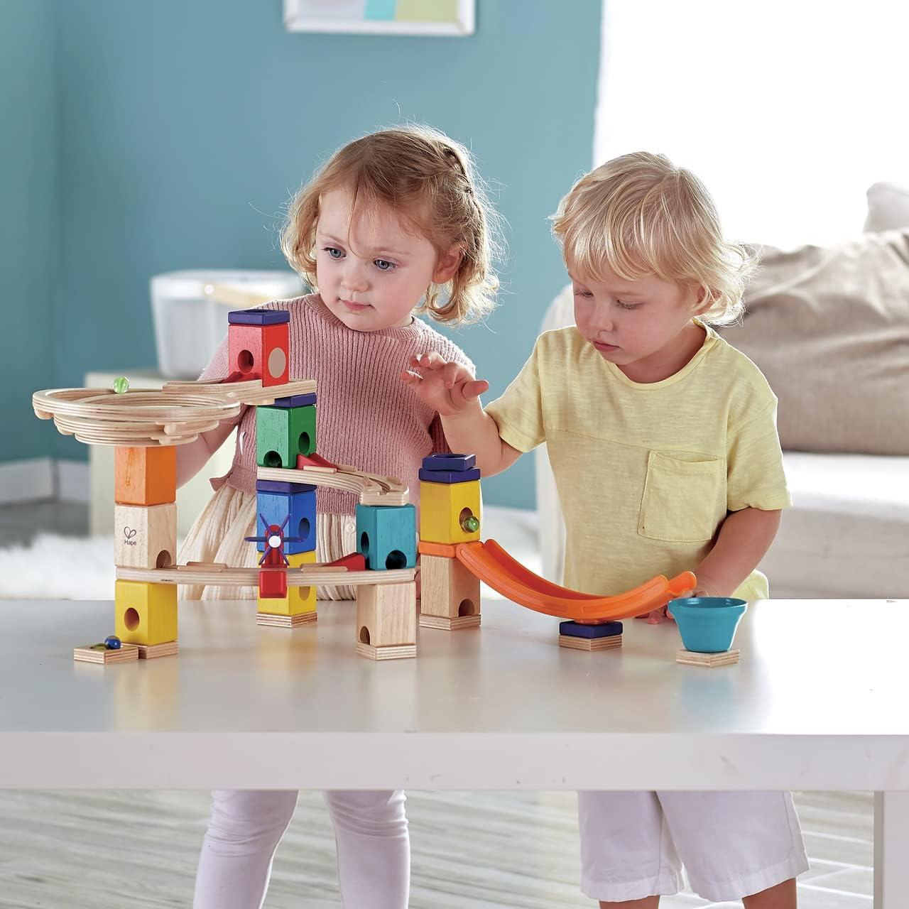 Hape Quadrilla Mega Skatepark Pista de Canicas 17 Piezas