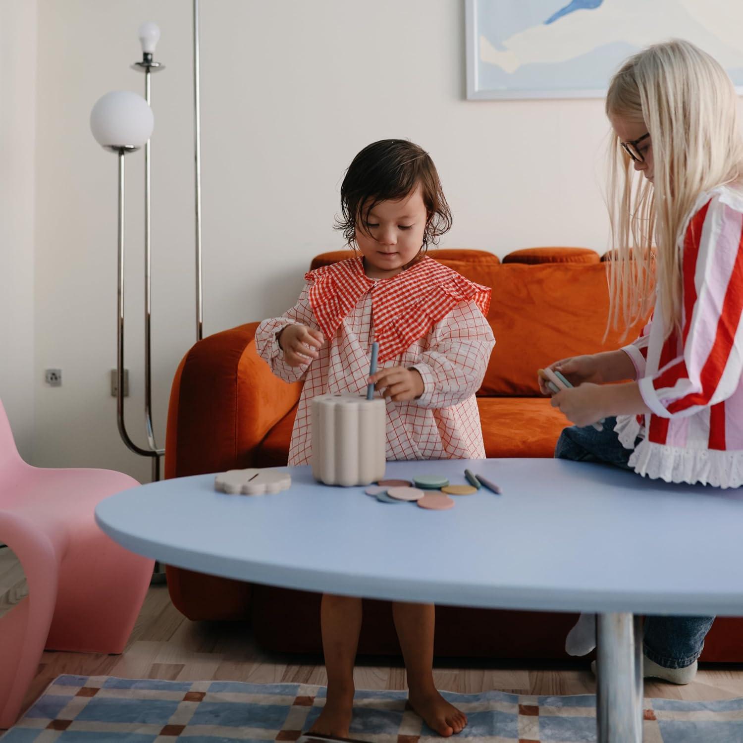 Conjunto de Clasificación de Monedas y Tubos Mushie 23 Piezas 10 Meses+