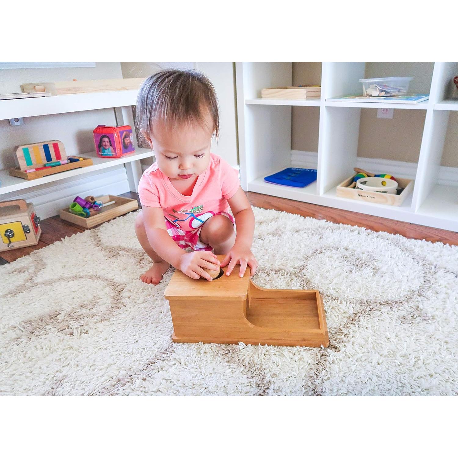Caja de Permanencia de Objetos Montessori - Juguete Educativo para Bebés