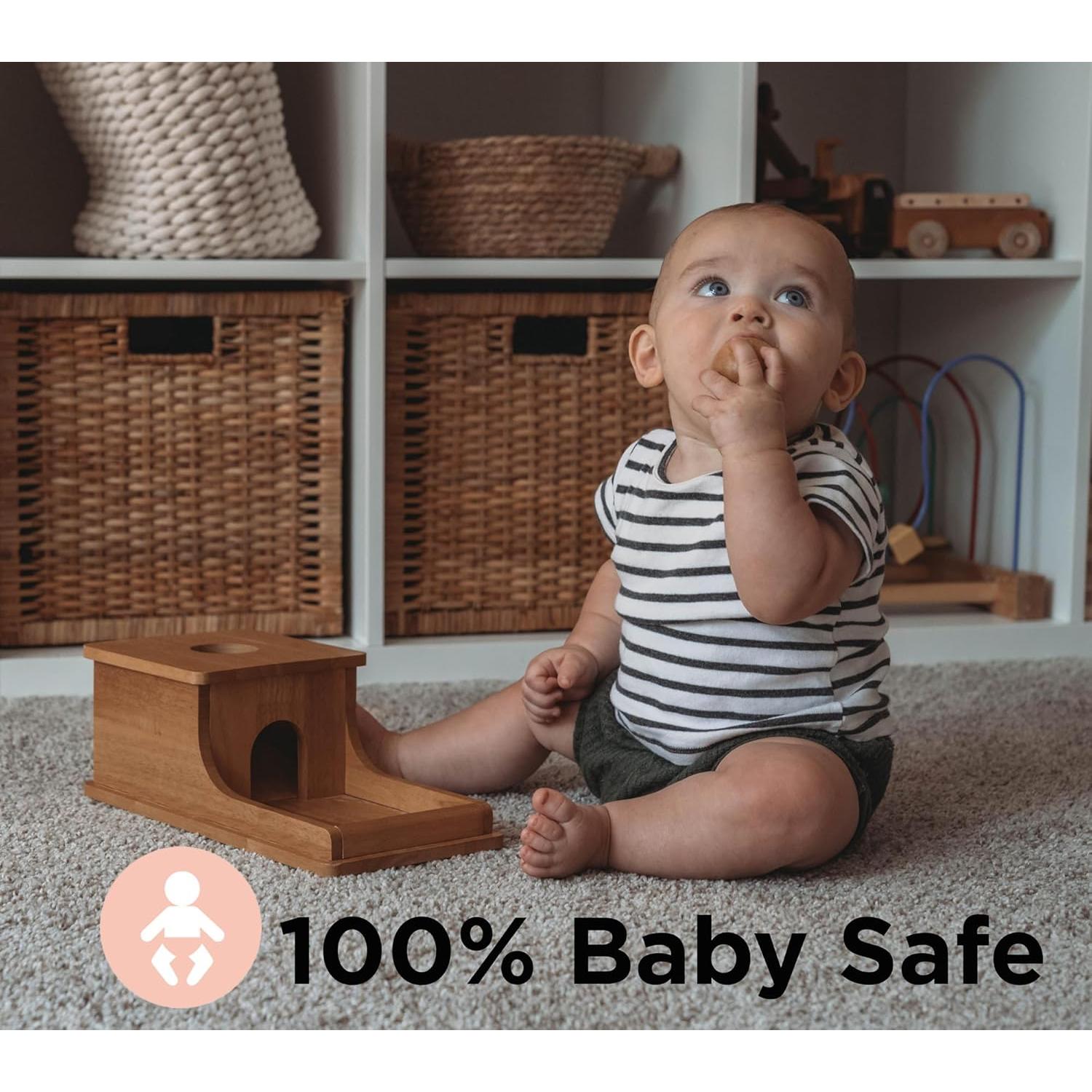 Caja de Permanencia de Objetos Montessori - Juguete Educativo para Bebés