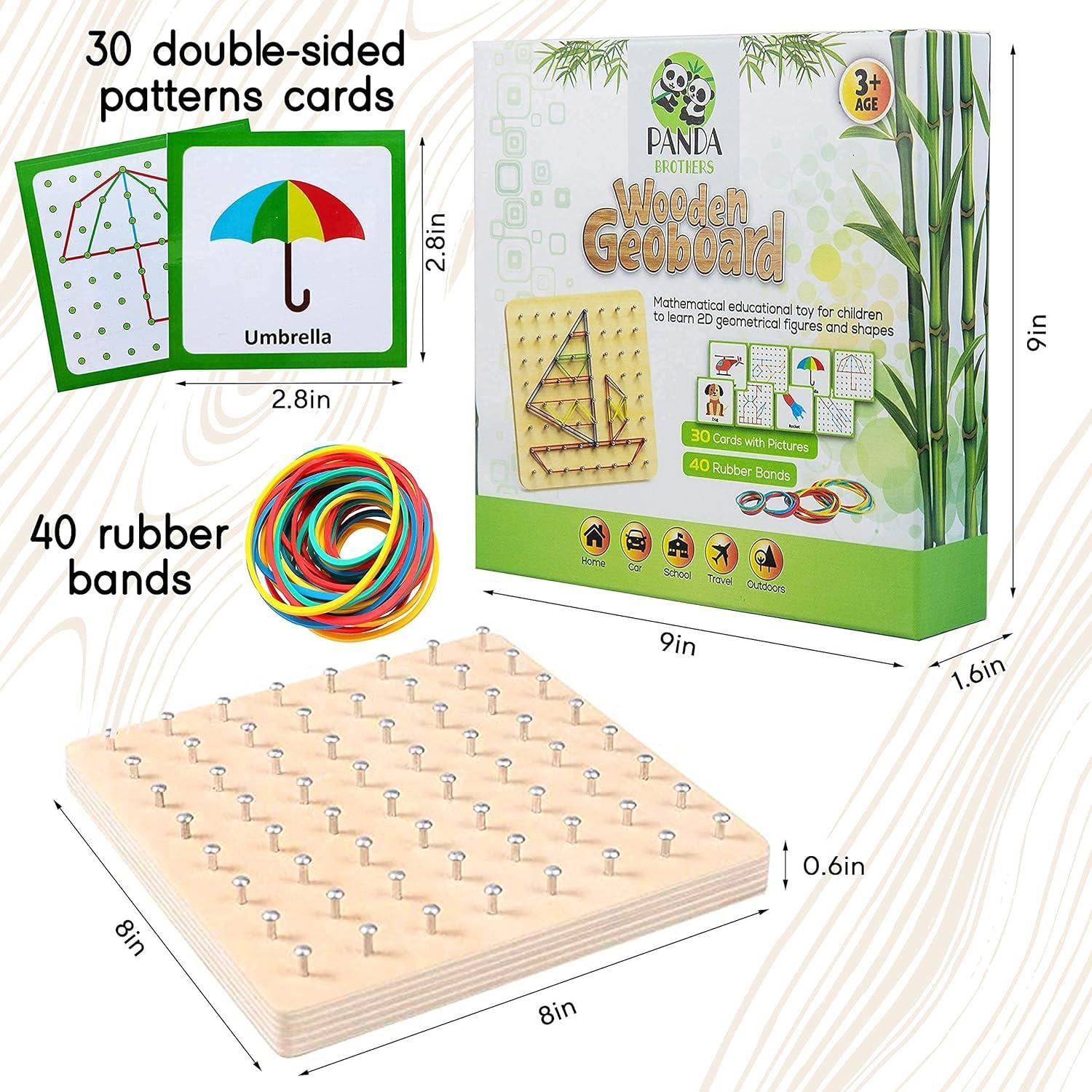 Conjunto de Juguetes Montessori Panda Brothers - Tablero de Destornillador y Geográfico