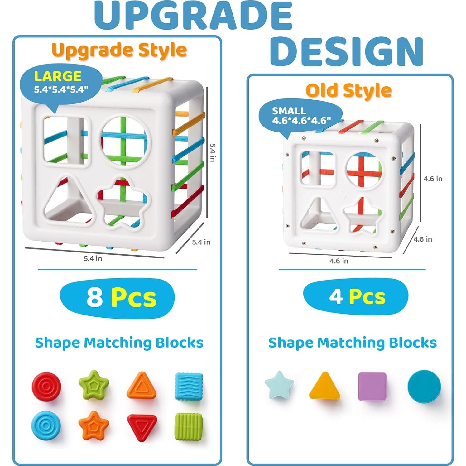 Juguete Clasificador de Formas LiKee 8 Piezas 18+ Meses