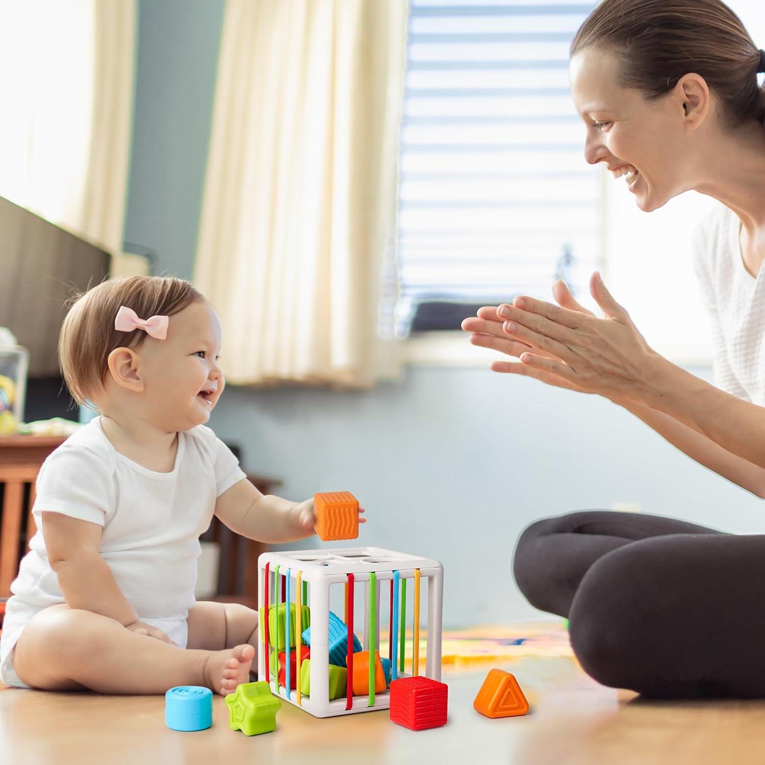 Juguete Clasificador de Formas LiKee 8 Piezas 18+ Meses