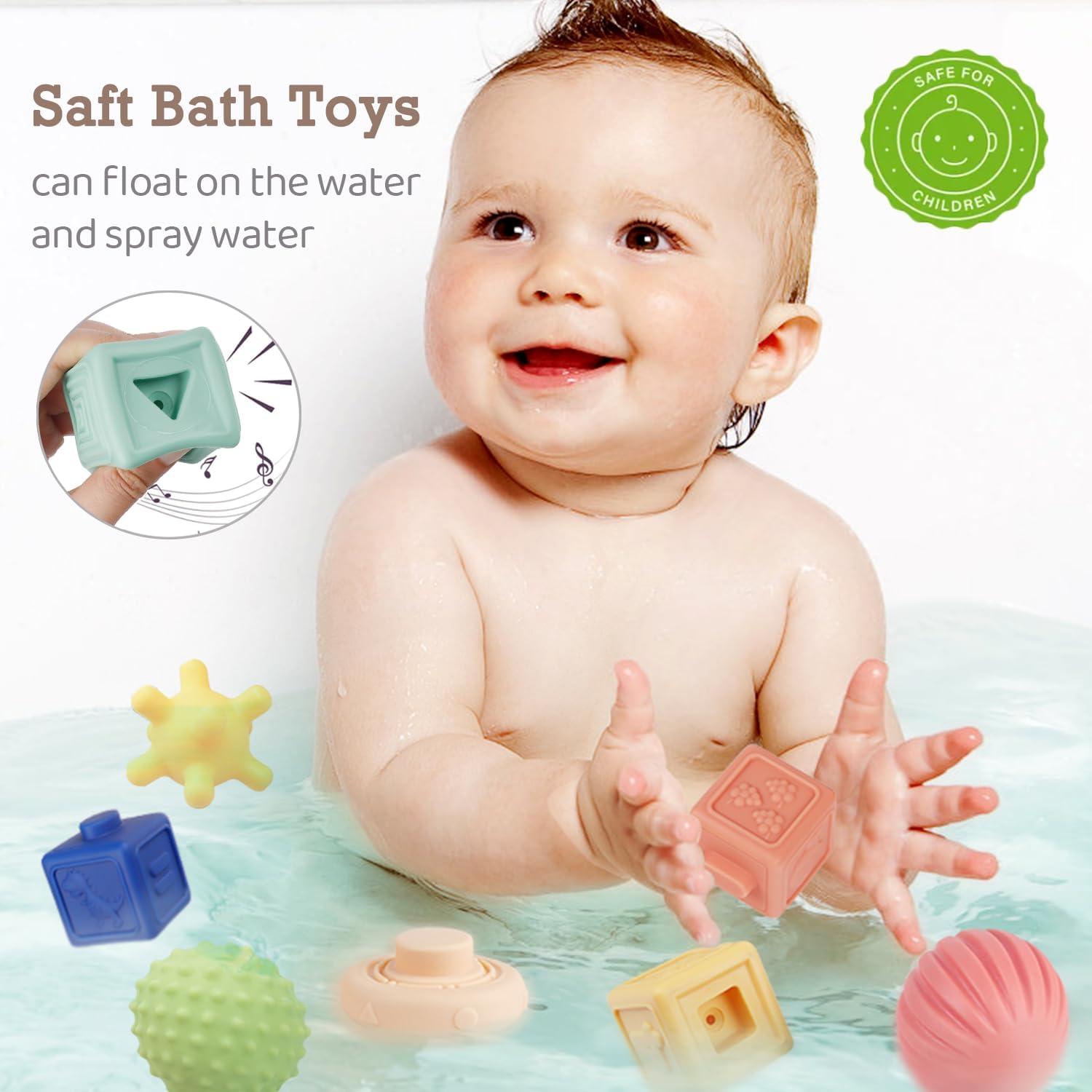 Juguetes Montessori 3 en 1 SHANTOU Bloques Suaves para Bebés