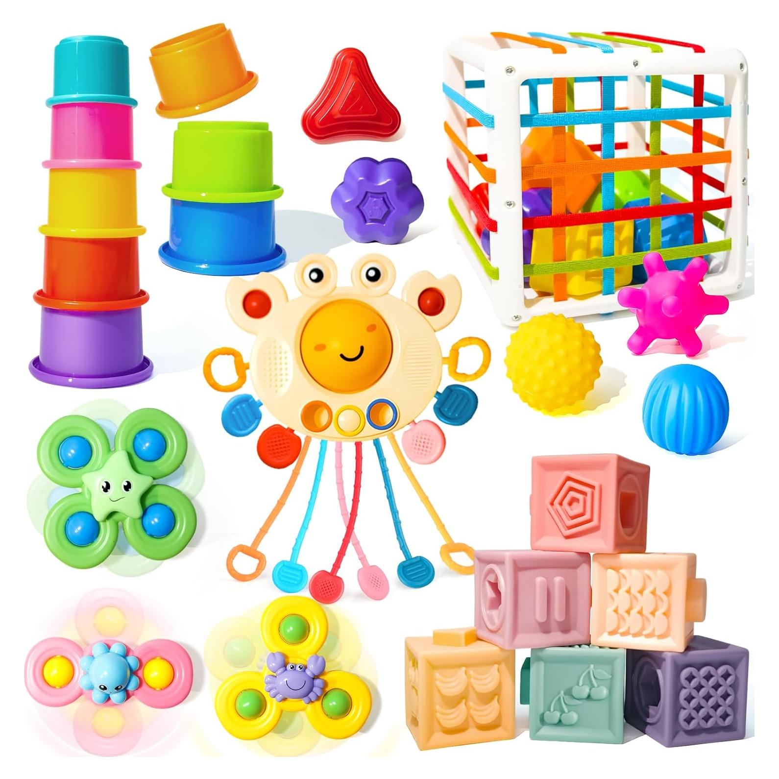 Juguetes Montessori para Bebés Smallzi 6 en 1 - Aprendizaje 0-4 Años