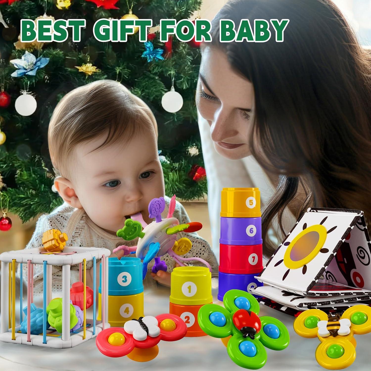 Juguete Montessori 6 en 1 FLLOBE para Bebés 6-36 Meses