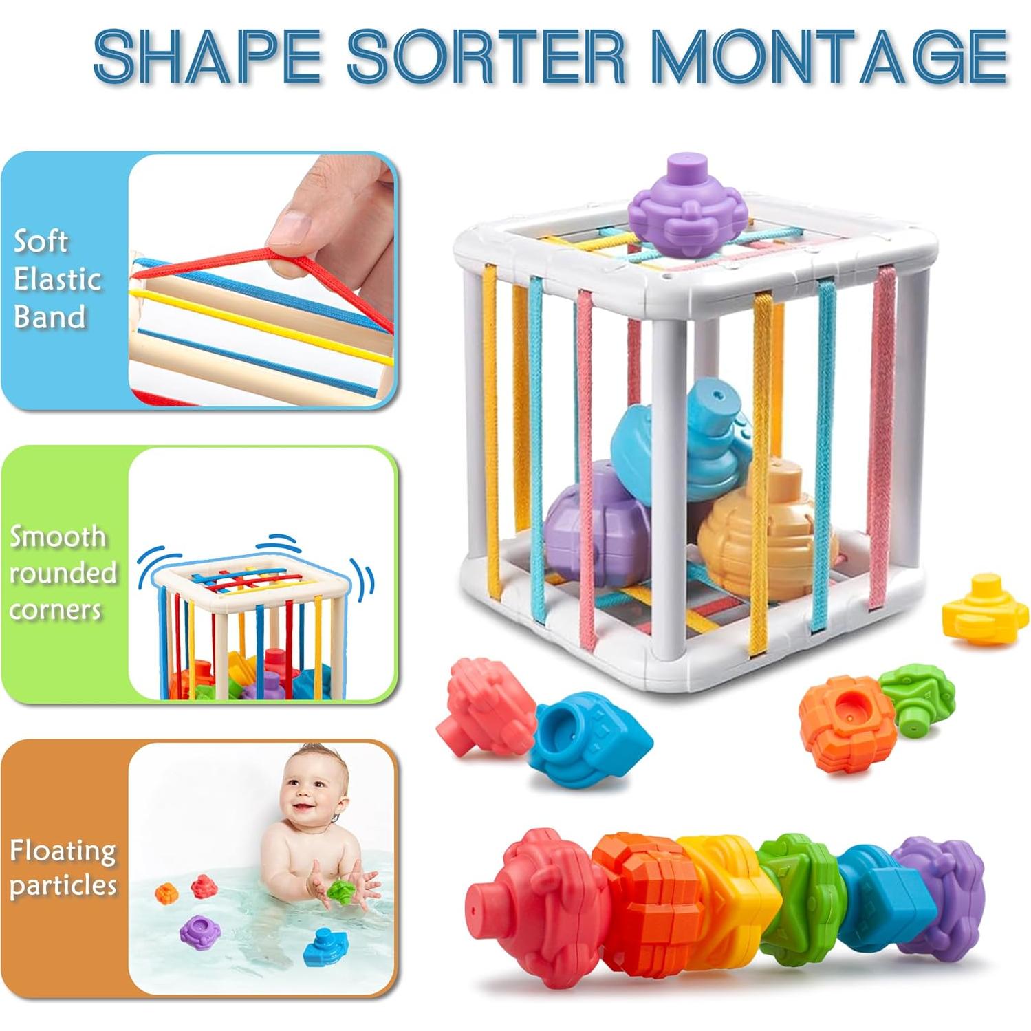 Juguetes Montessori 6 en 1 FENG LING para Bebés 6-12 Meses