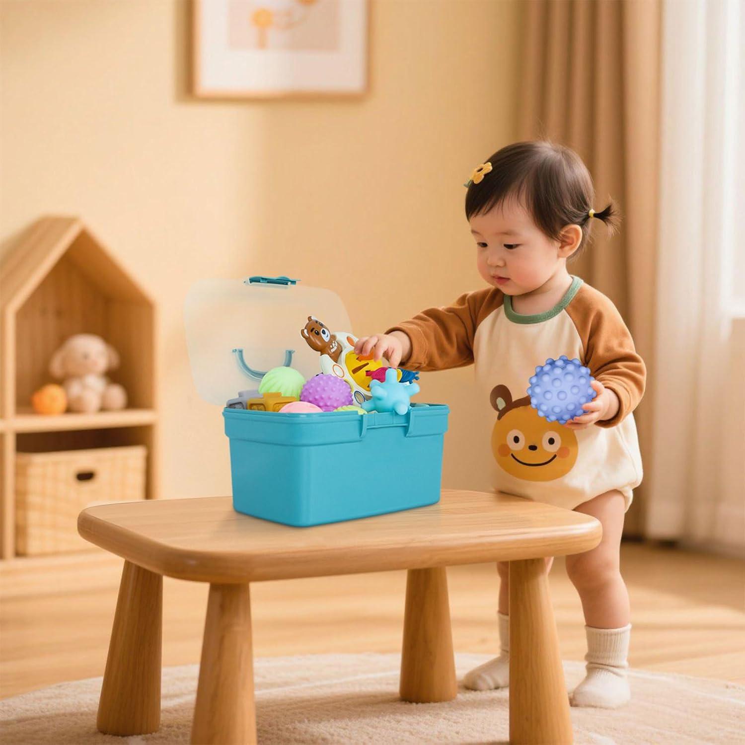 Conjunto de Juguetes Montessori 6 en 1 para Bebés 0-24 Meses