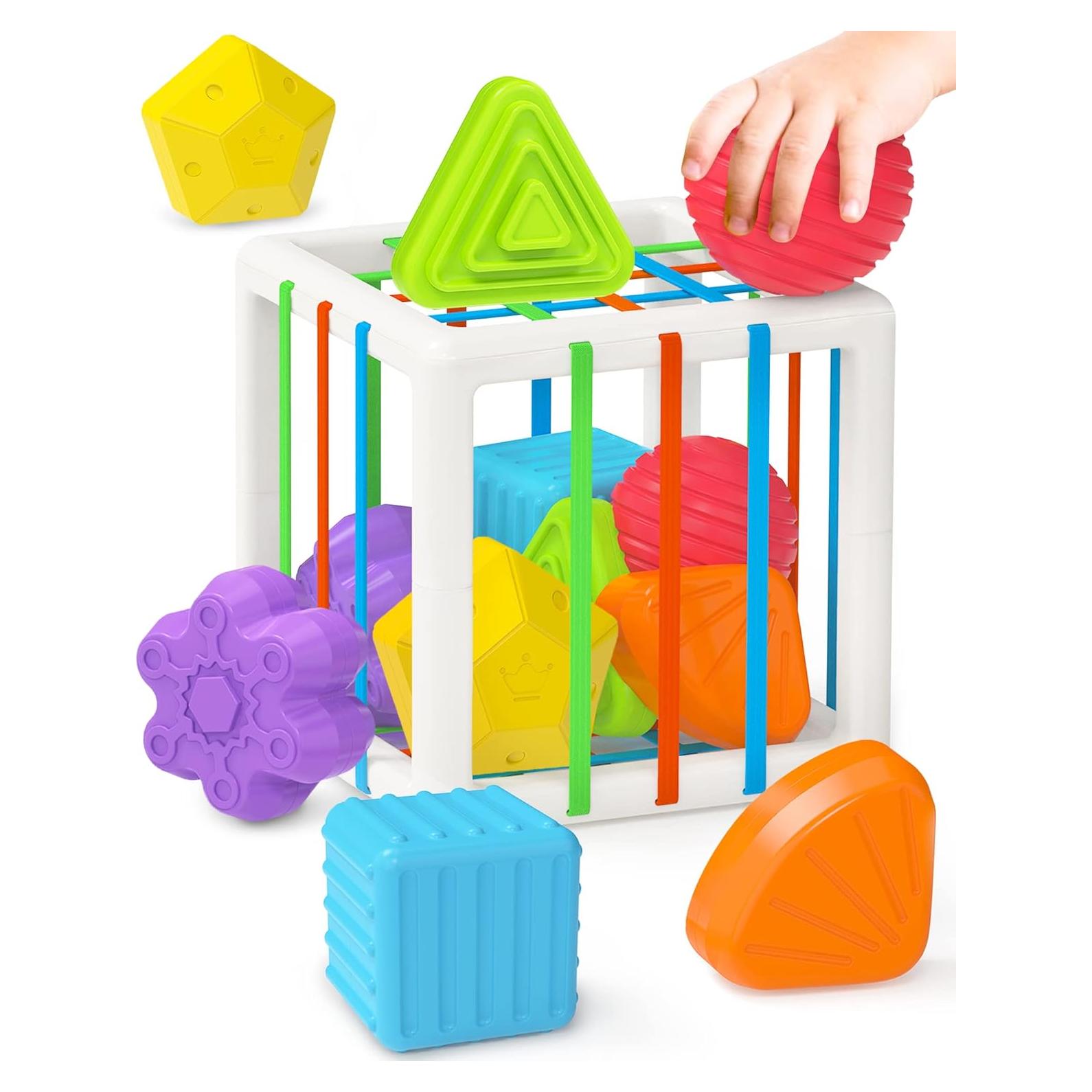 Cubo de Actividad Sensorial Montessori kecristv para Niños 1-2 Años